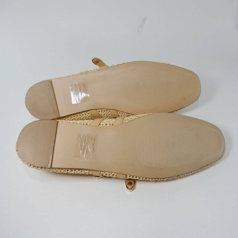 Steve Madden Laney Ballet Flats Mary Jane Size 7 Natural Woven NEW - Picture 11 of 12